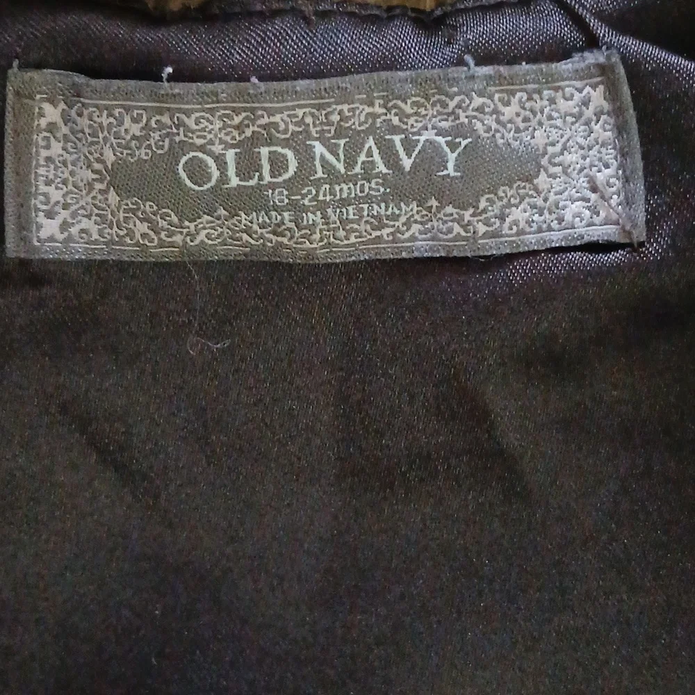 Old‎ Navy Brown Faux Fur Toddler girl Vest Size 18 - 24 months